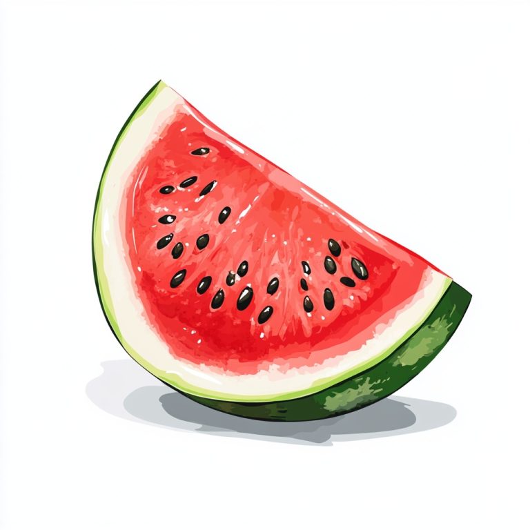 Half Watermelon Illustration