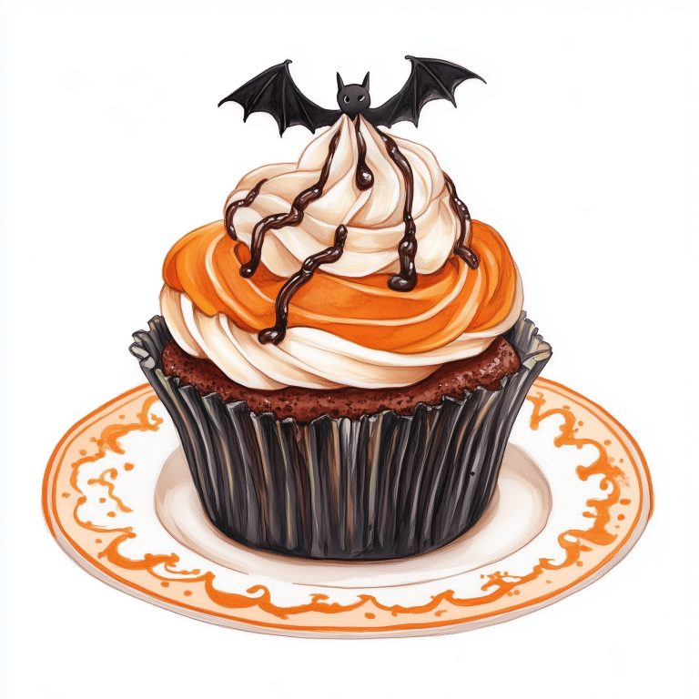 Halloween Cupcakes Illustration