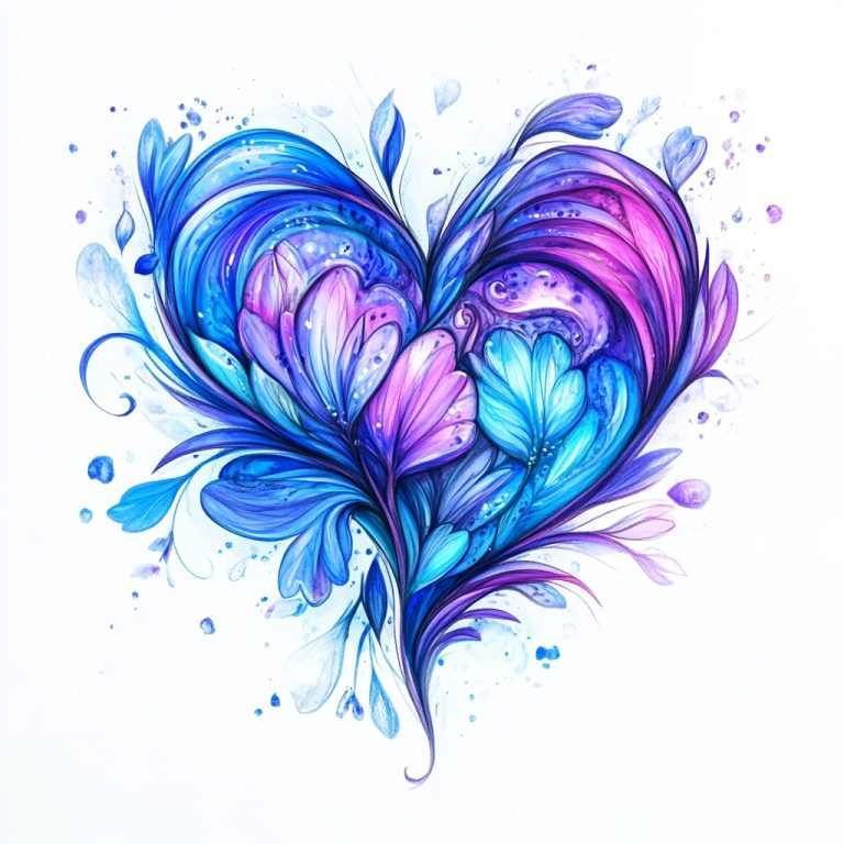 Hand Drawn Colorful Heart