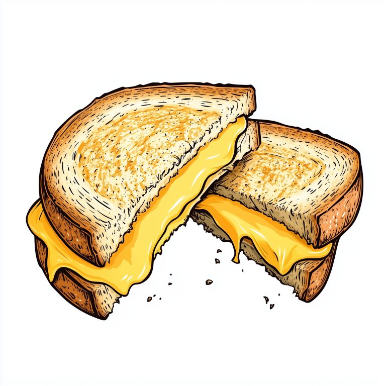 Hand Drawn Grilled Cheese Logo