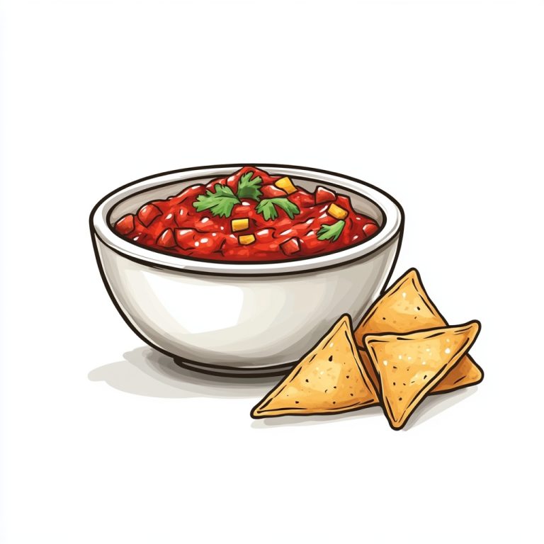 Hand Drawn Salsa Bowl