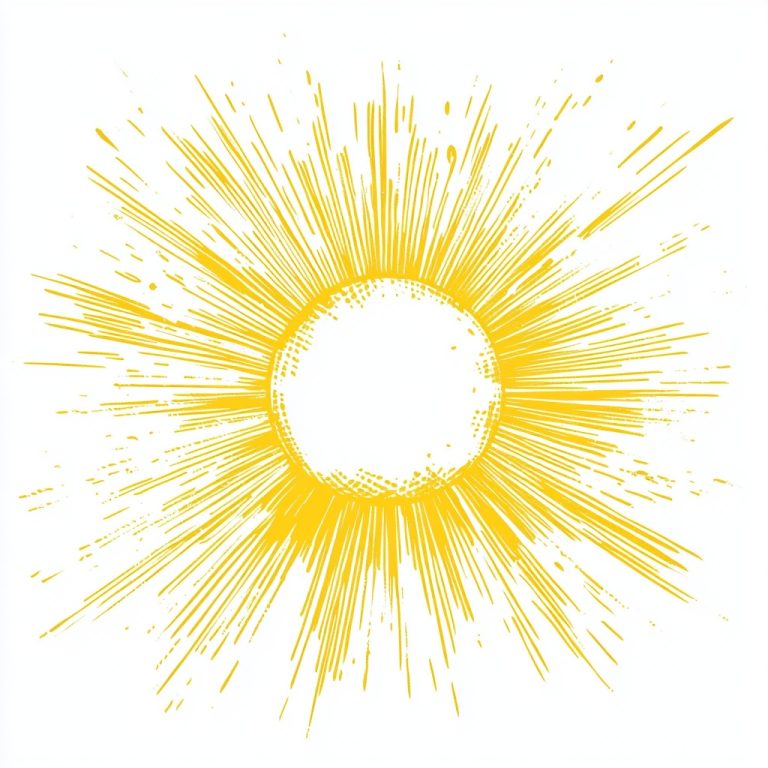 Hand Drawn Sun Rays