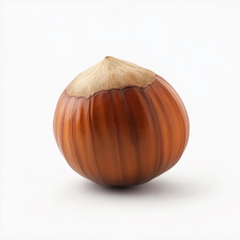 Hazelnut Side View Illustration