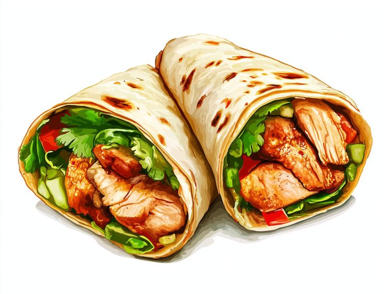 High Quality Chicken Wrap Clipart