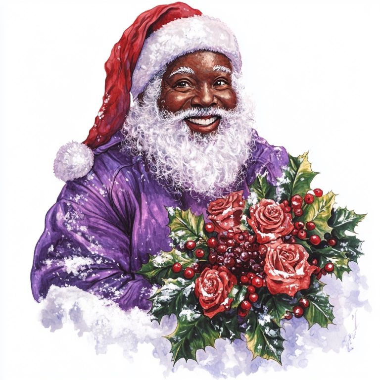 Hyper Realistic Black Santa