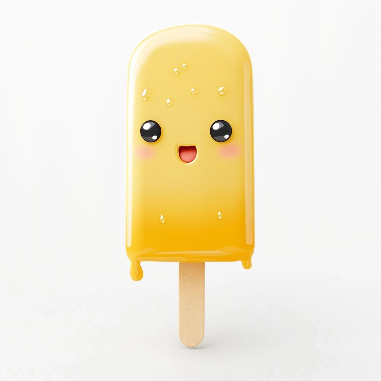 Hyper Realistic Cartoon Popsicle