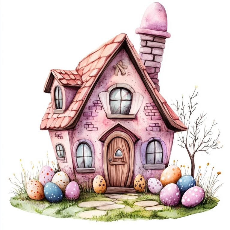 Hyper Realistic Easter House