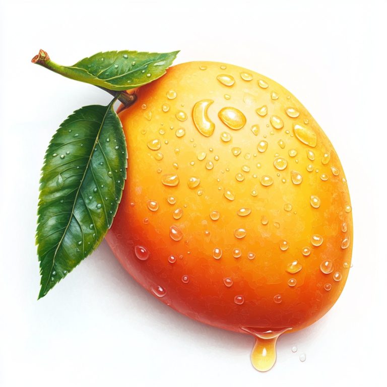 Hyper Realistic Mango Splash