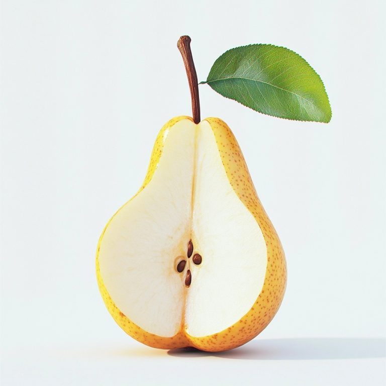 Hyper Realistic Pear Section