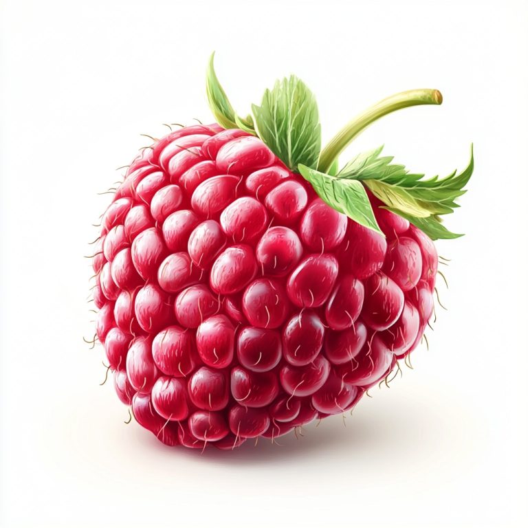 Hyper Realistic Raspberry Illustration