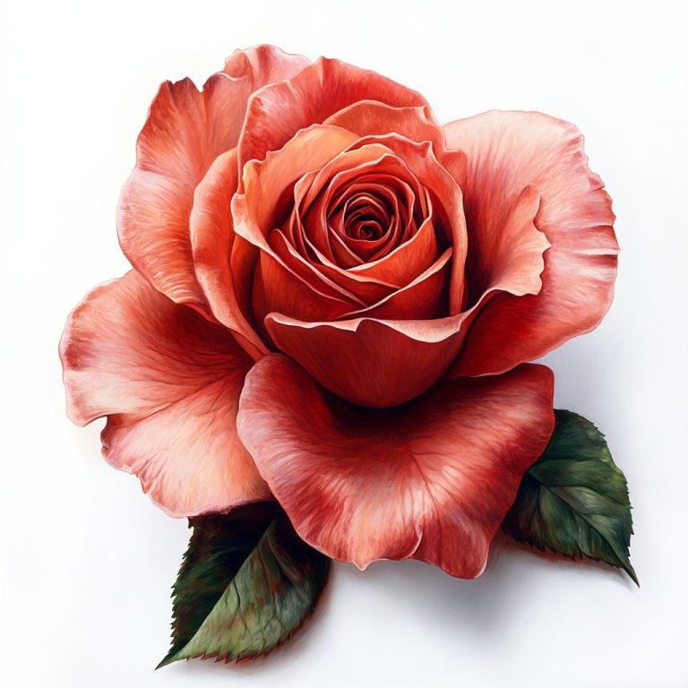 Hyper Realistic Rose Painting