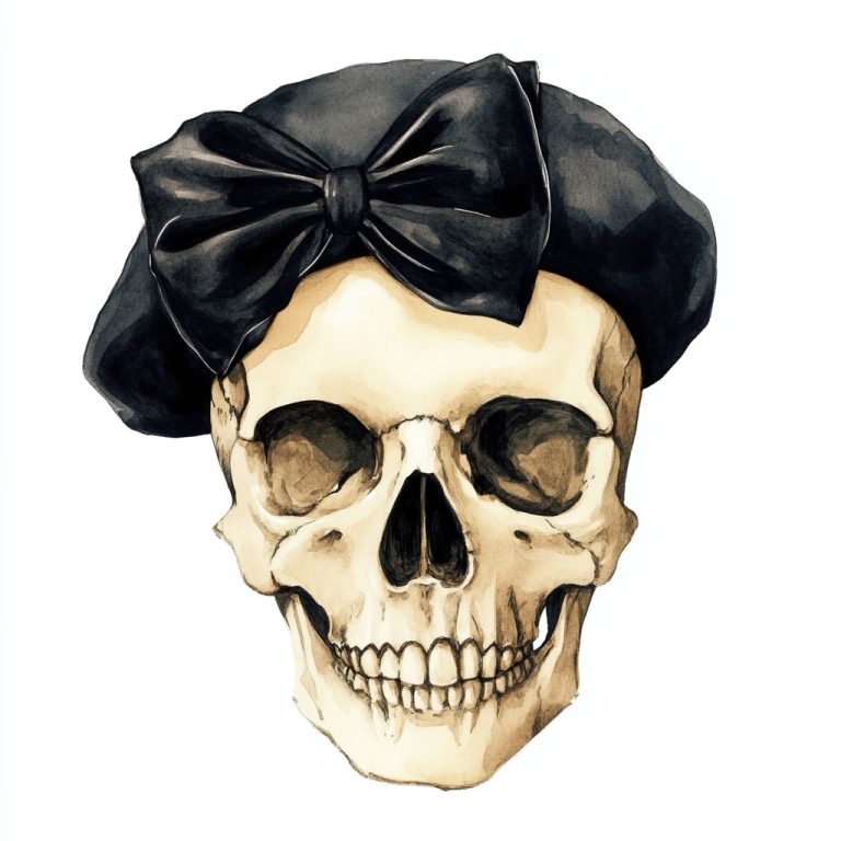 Hyper Realistic Skull Beret