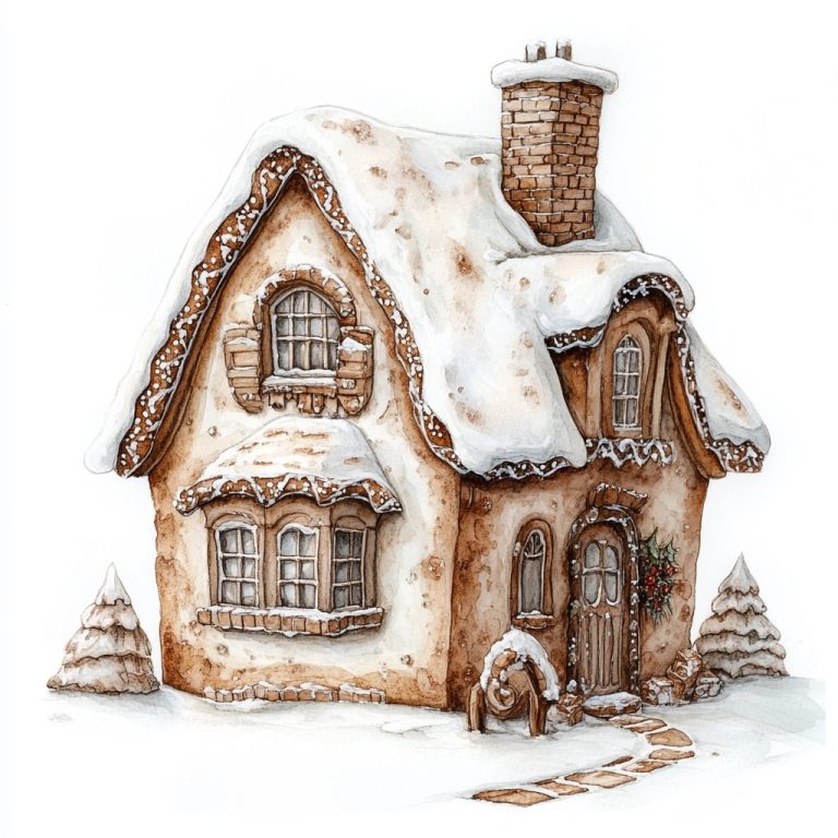 Hyperrealistic Gingerbread House