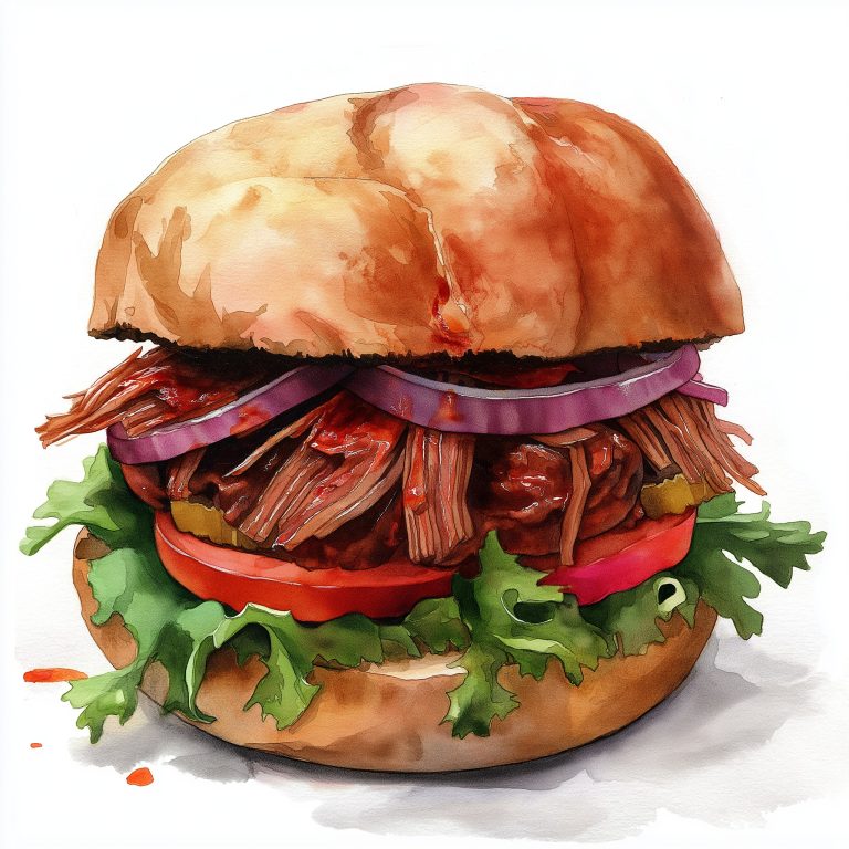 Hyperrealistic Pulled Pork Clipart