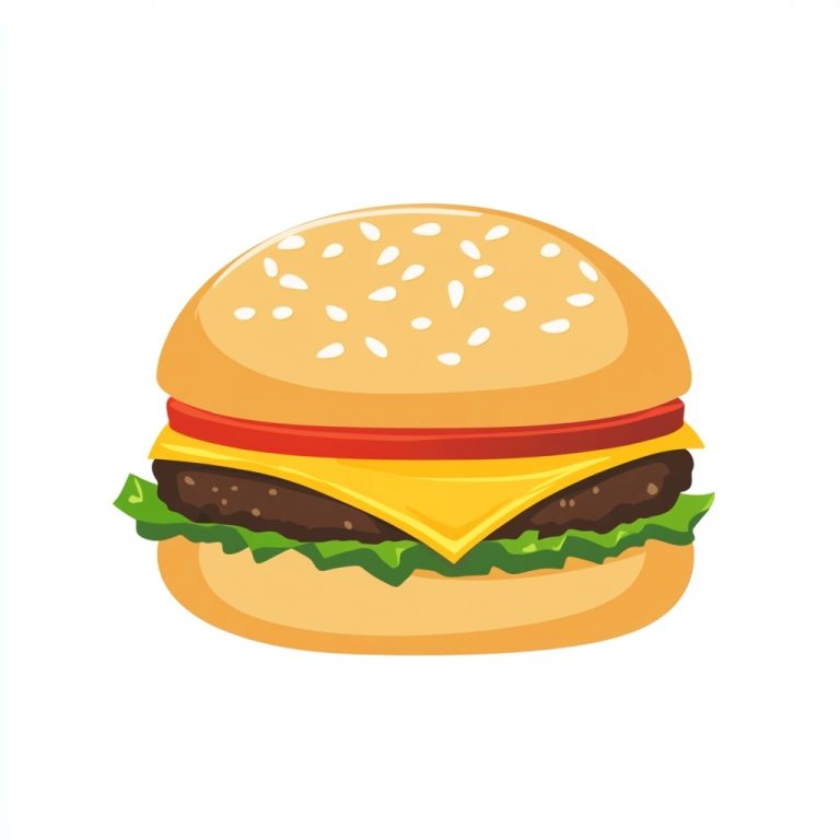 Iconic Cheeseburger Illustration