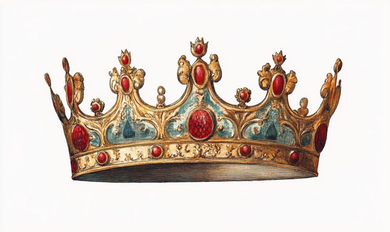 Illuminated Crown Illustration