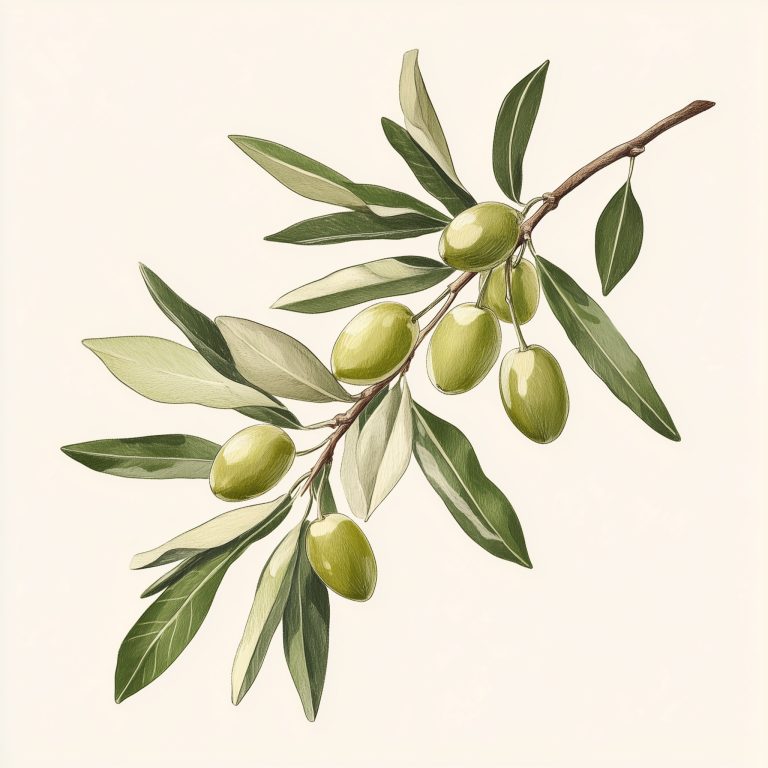 Illustrated Olive Branch Design