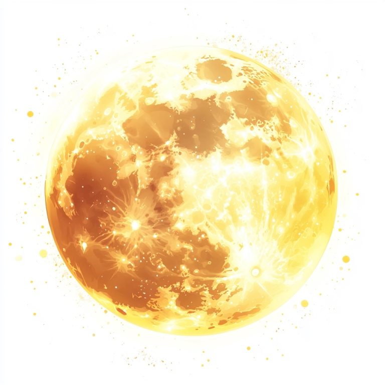 Illustrated Yellow Moon Effect