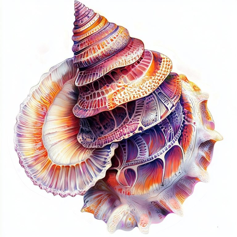 Intricate Shell Illustration