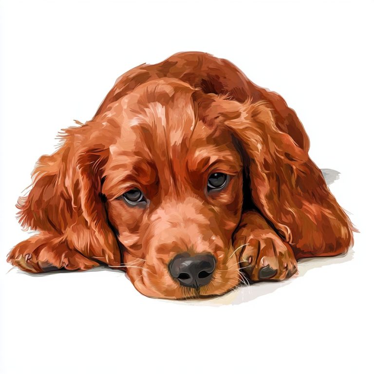 Irish Setter Puppy Montage