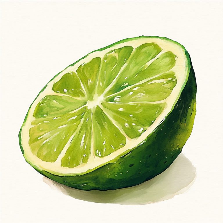 Isolated Lime Illustration