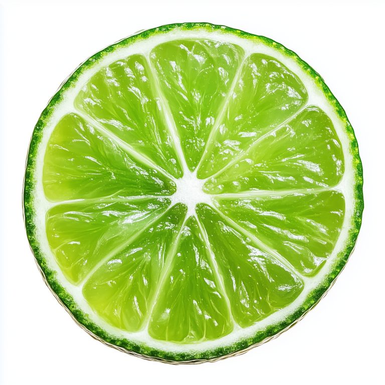 Isolated Lime on White