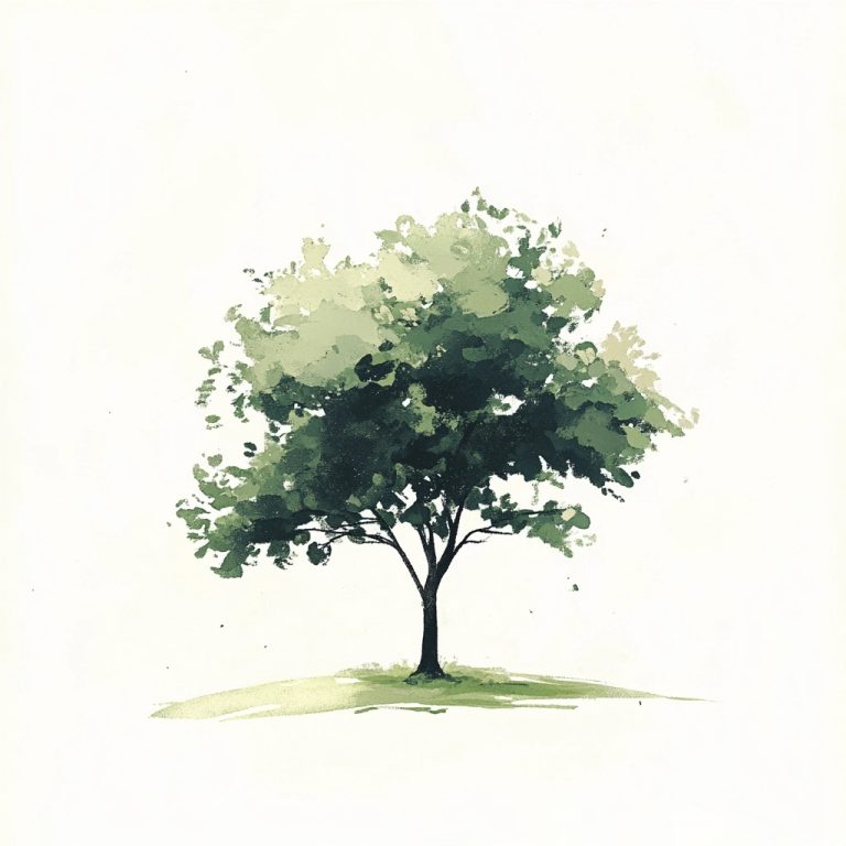 Isolated Tree Flat Illustration