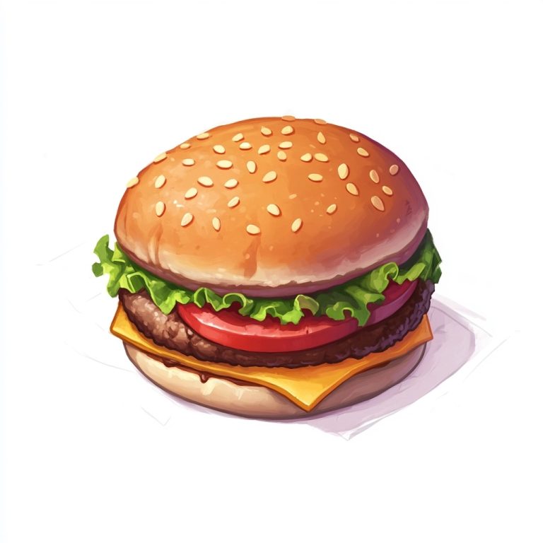 Isometric Anime Hamburger Asset