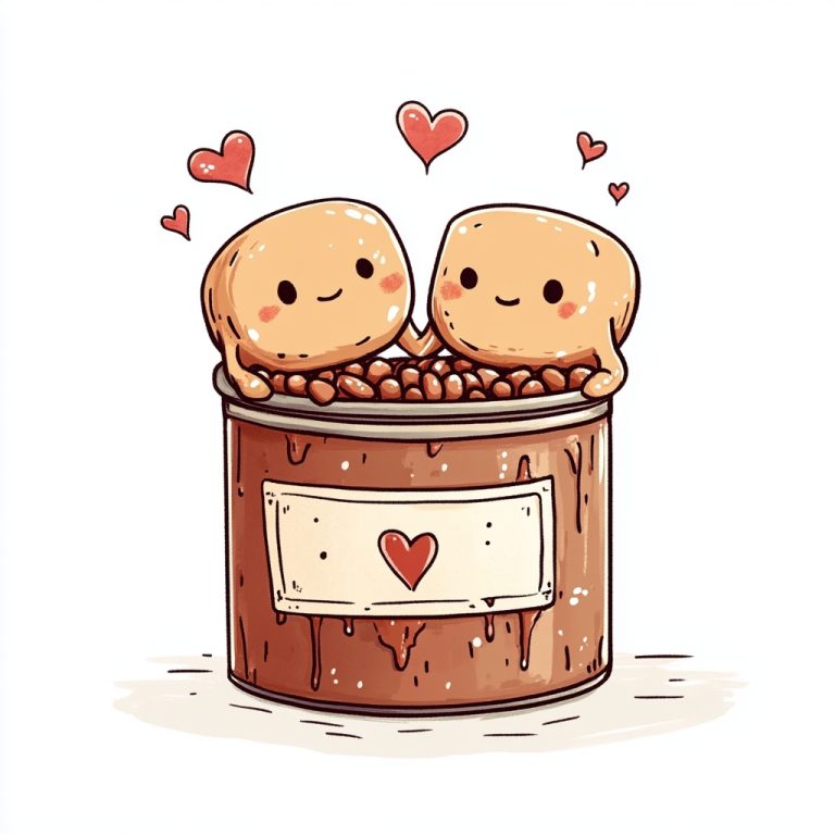 Kawaii Baked Beans Couple