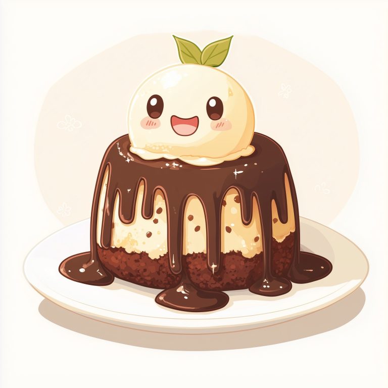 Kawaii Chocolate Lava Cake