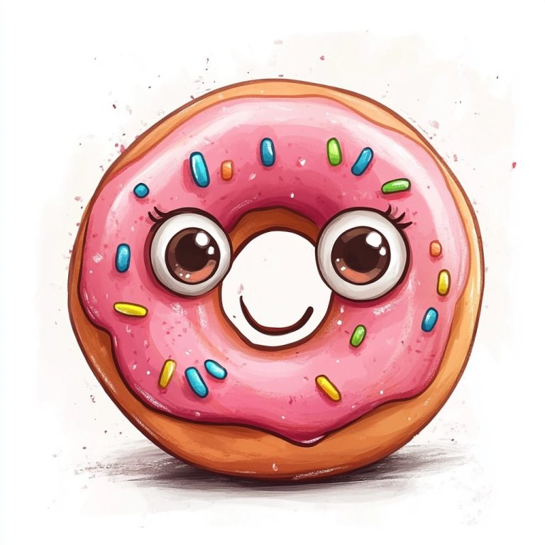 Kawaii Donut with Sprinkles