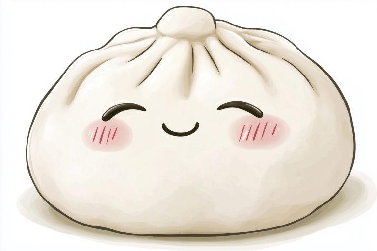 Kawaii Dumpling Clip Art scaled