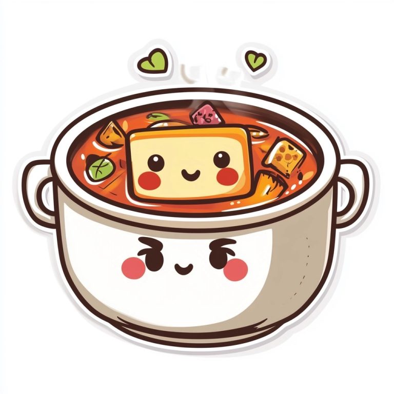 Kawaii Hot Pot Sticker