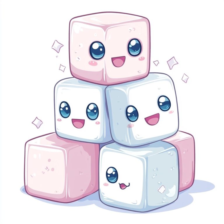 Kawaii Sugar Cubes Stack