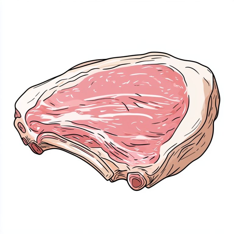 Line Drawing of Pork