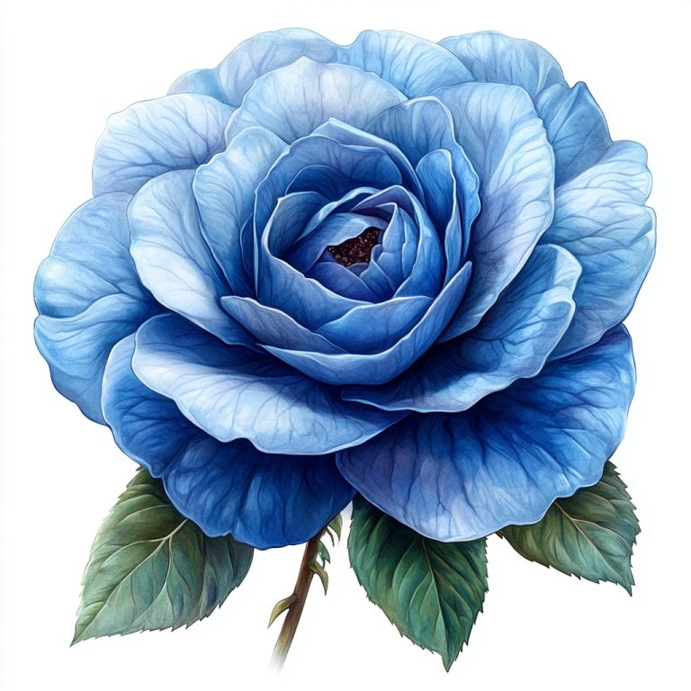 Lisa Frank Blue Rose Clipart