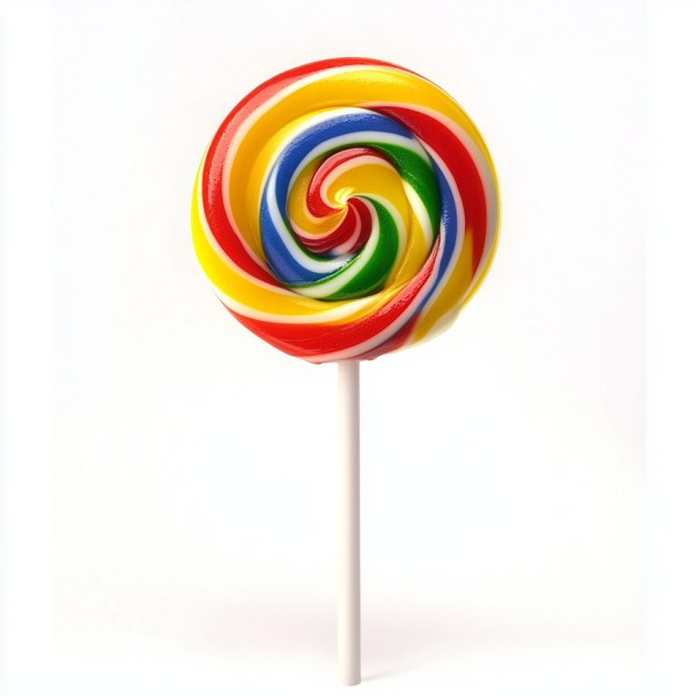 Lollipop on White Background