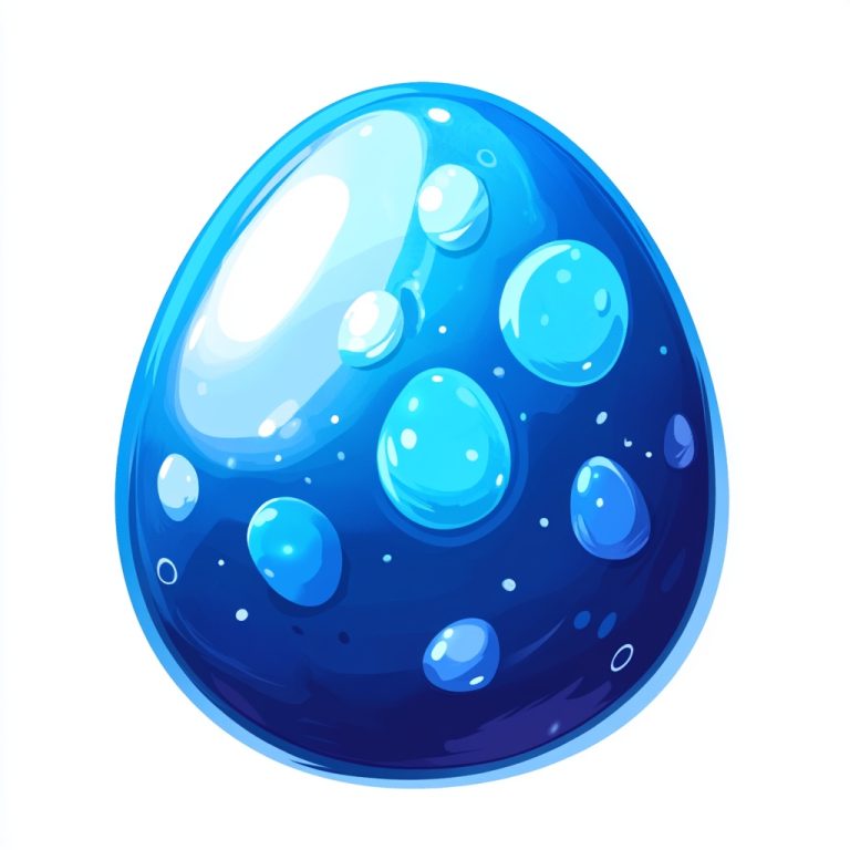 Minimal Blue Fish Eggs Icon