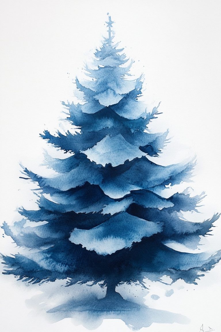 Minimalist Art Deco Christmas Tree