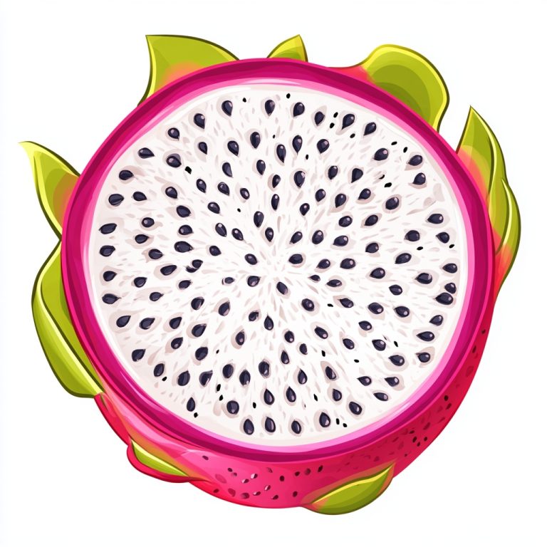 Minimalist Dragon Fruit Clipart