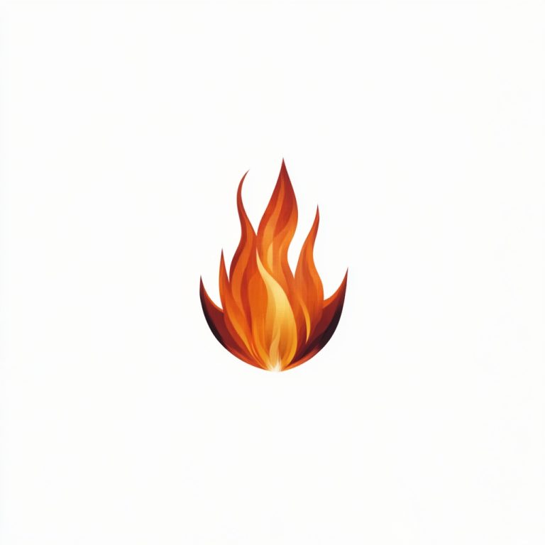 Minimalist Fire Logo