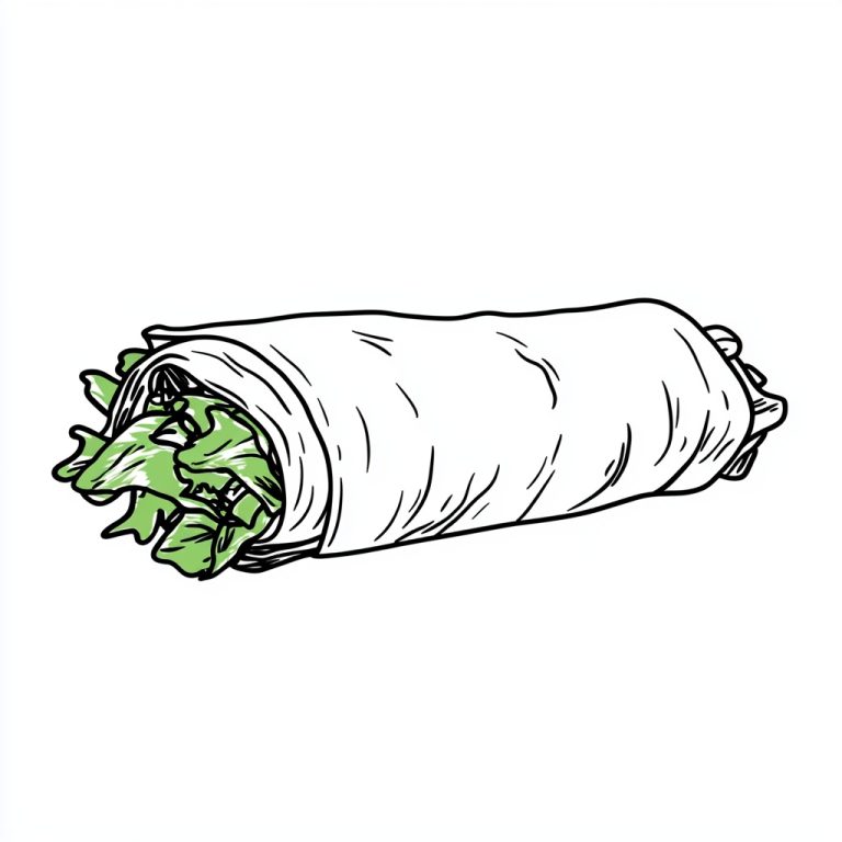 Minimalist Line Art Lumpia