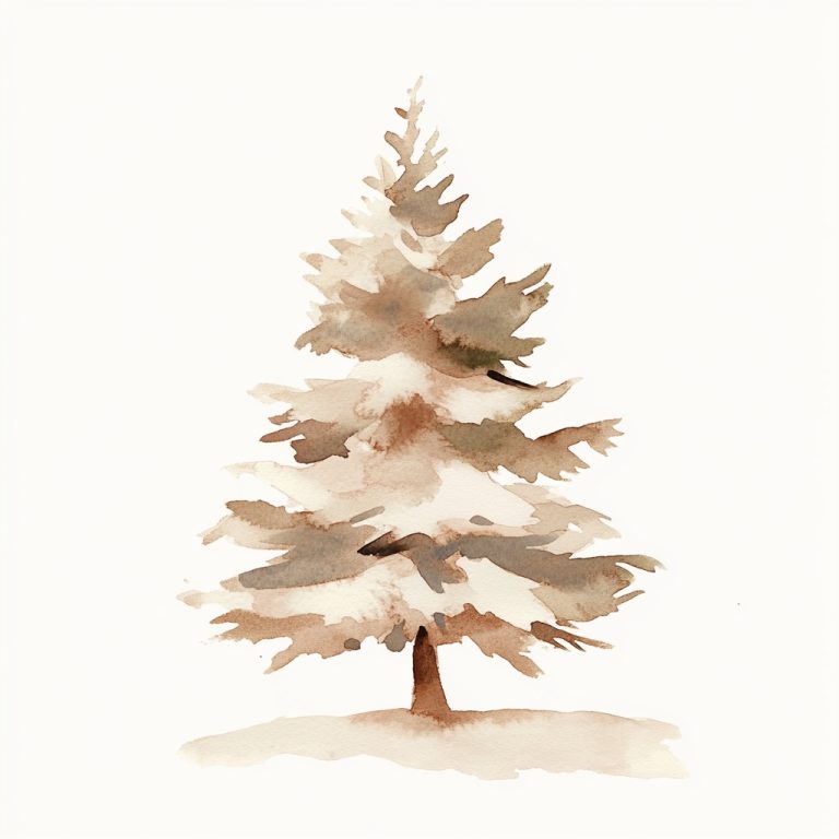 Minimalist Watercolor Christmas Day