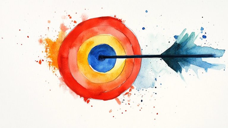 Minimalist Watercolor Target