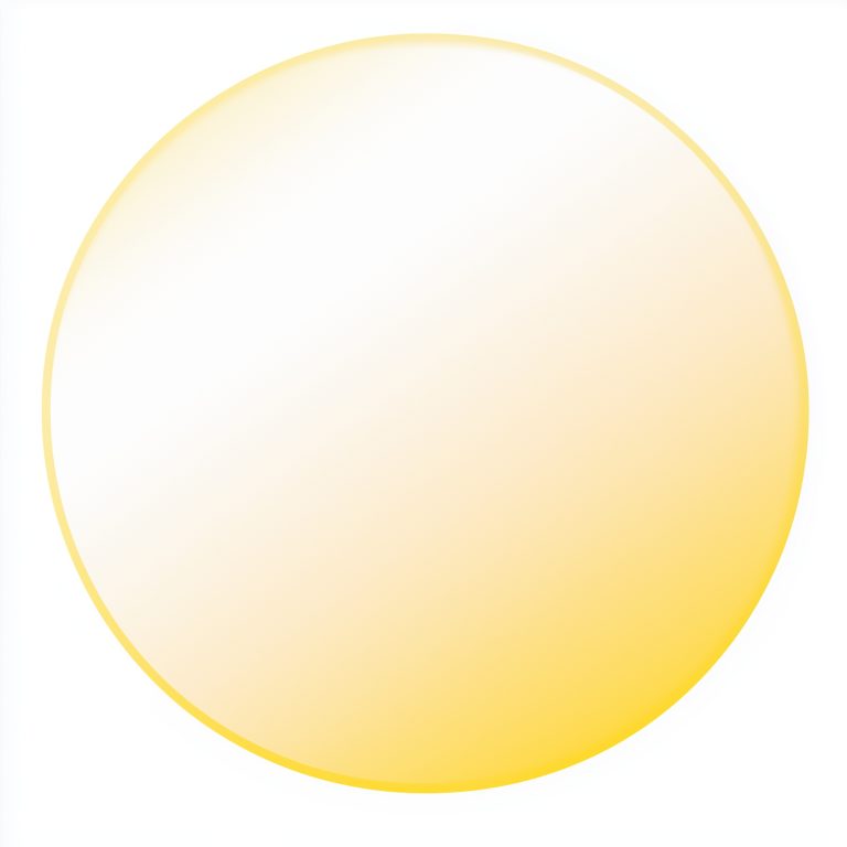 Minimalist Yellow White Circle