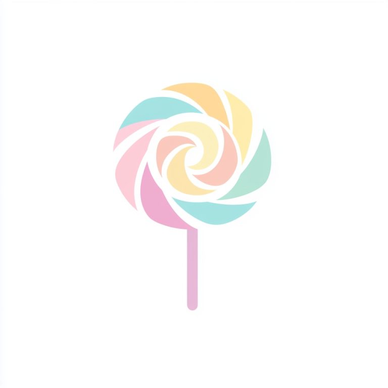 Minimalistic Candy Logo Design