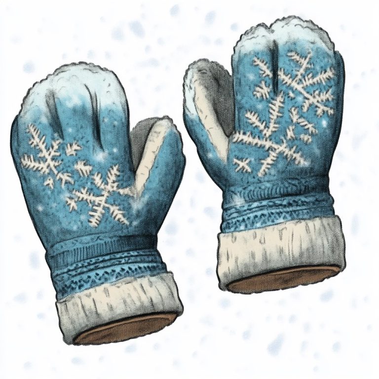 Mittens Clipart Illustration