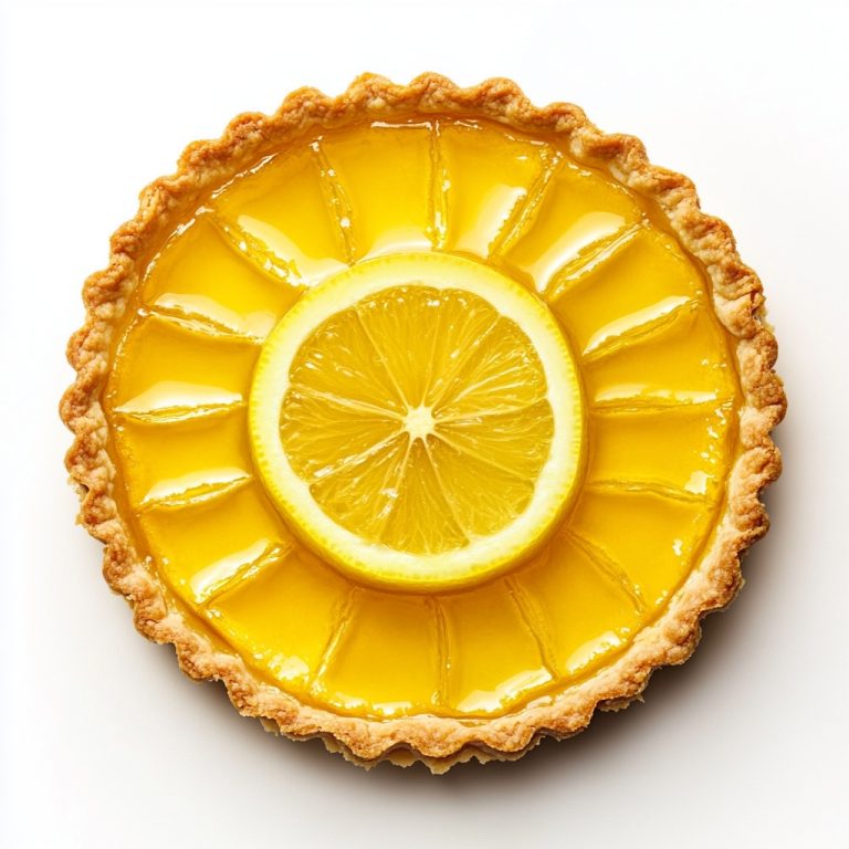 Modern Lemon Tart Illustration