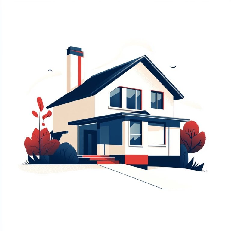 Modern Mortgage Ad Illustration