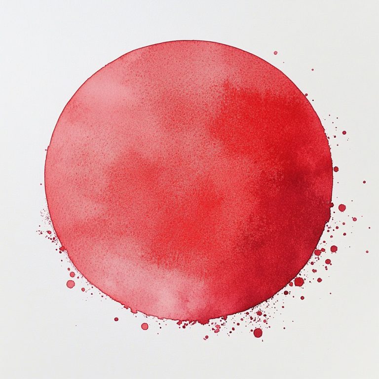 Monochrome Watercolor Circle